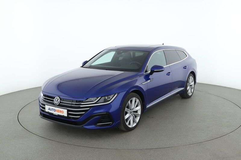 Blau Gebraucht 2021 VW Arteon R-line Kombi | 28.810 € - Bild 1/4