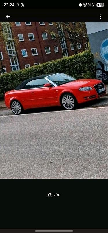 Rot Gebraucht 2008 Audi A4 Cabriolet S-Line Cabrio | 7.500 € (Guter Preis) - Bild 1/4