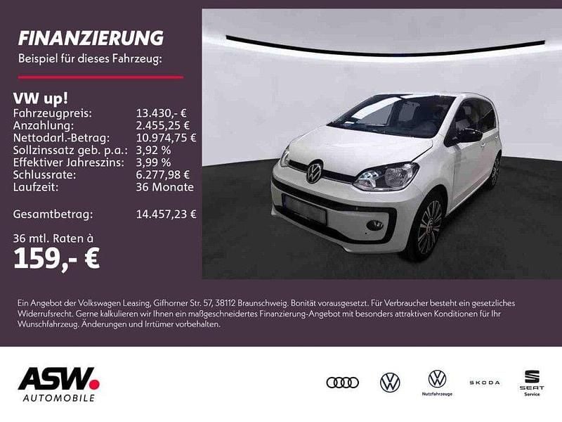 Pure white Gebraucht 2022 VW up! Active Kleinwagen | 13.430 € (Fairer Preis) - Bild 1/4