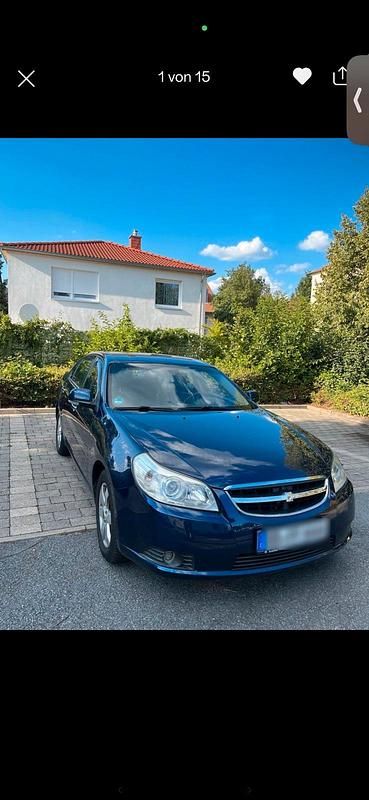 Blau Gebraucht 2008 Chevrolet Epica Limousine | 3.500 € (Fairer Preis) - Bild 1/4