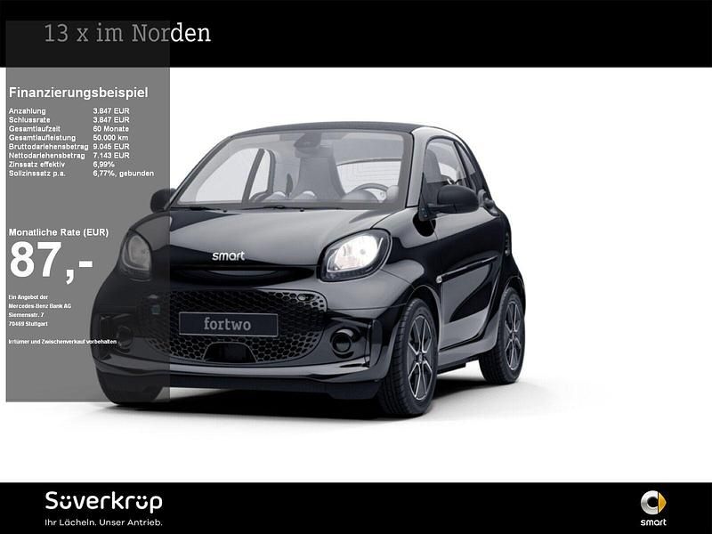 Schwarz Gebraucht 2022 Smart ForTwo Coupé Passion Kleinwagen | 10.790 € (Fairer Preis) - Bild 1/3
