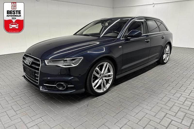 Blau (mondscheinblaumet.) Gebraucht 2018 Audi A6 S-Line Kombi | 30.980 € (Fairer Preis) - Bild 1/4