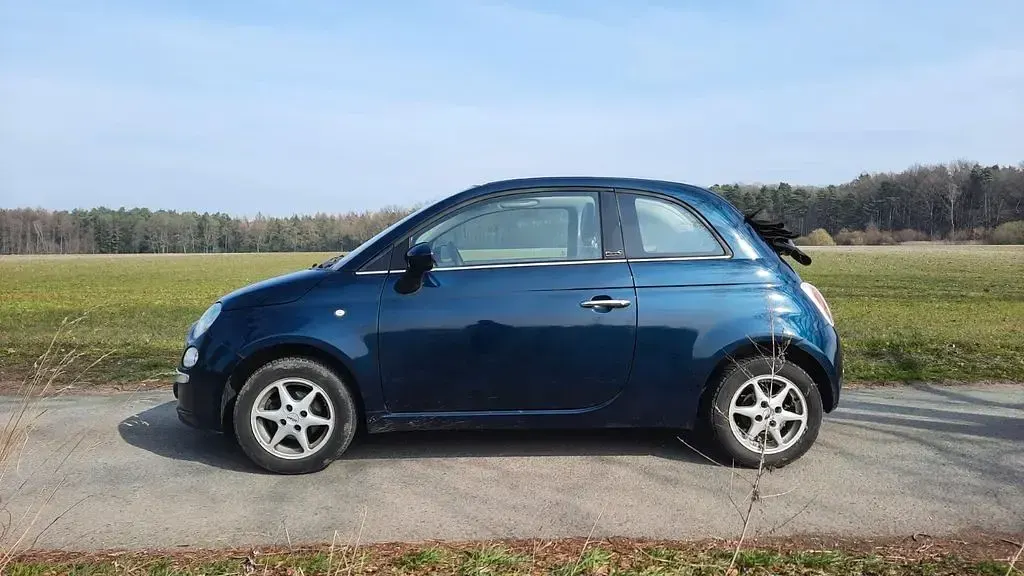 Używany Fiat 500C 69 KM (50 kW) 2012 Niebieski Kabriolet