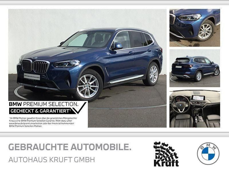 Blau (phytonicblau) Gebraucht 2022 BMW X3 Efficient Dynamics SUV | 37.399 € (Superpreis) - Bild 1/4