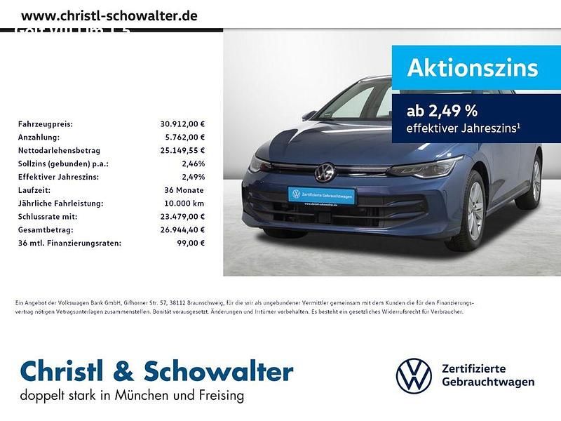 Gebraucht VW Golf VIII Life 150 PS (110 kW) 2024 Blau Limousine