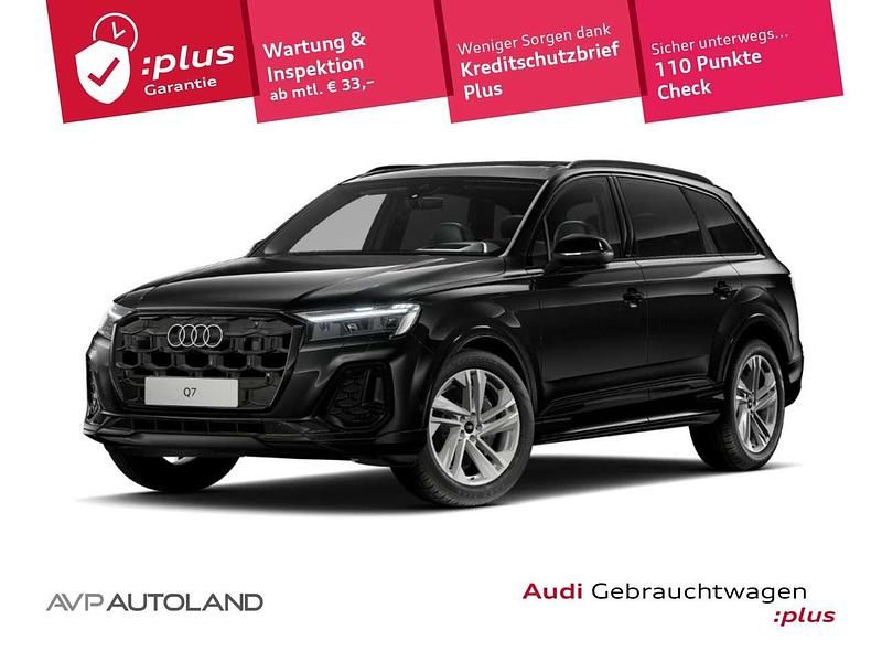 Schwarz Gebraucht 2024 Audi Q7 S-Line SUV | 72.470 € (Superpreis) - Bild 1/3