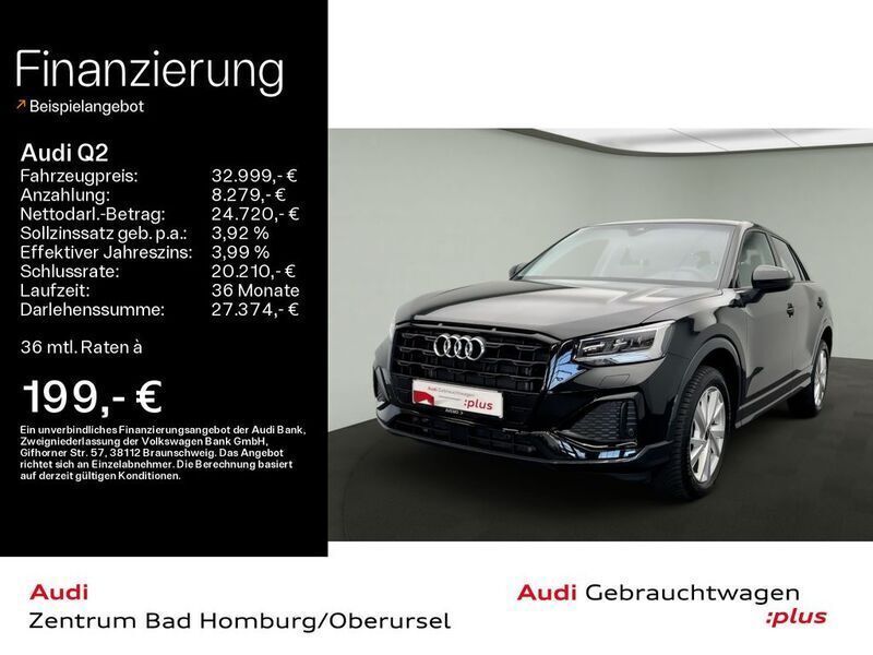 Mythosschwarz metallic Gebraucht 2024 Audi Q2 Advanced Plus SUV | 32.999 € (Fairer Preis) - Bild 1/4