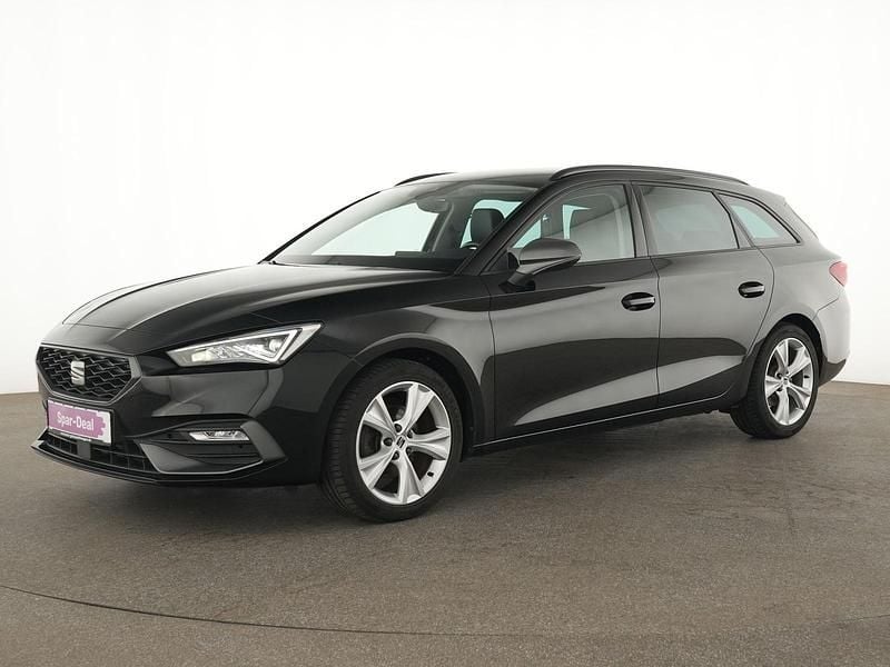 Mitternachtsschwarz Gebraucht 2021 Seat Leon FR Kombi | 19.455 € (Guter Preis) - Bild 1/4