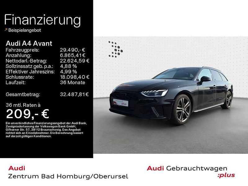 Gebraucht Audi A4 Competition 204 PS (150 kW) 2022 0e mythosschwarz metallic Kombi