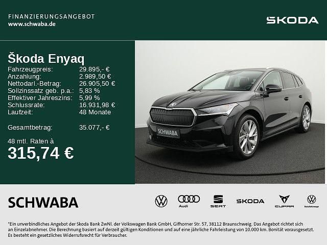 Blackmagic perleffekt Gebraucht 2021 Skoda Enyaq iV SUV | 29.895 € (Fairer Preis) - Bild 1/4