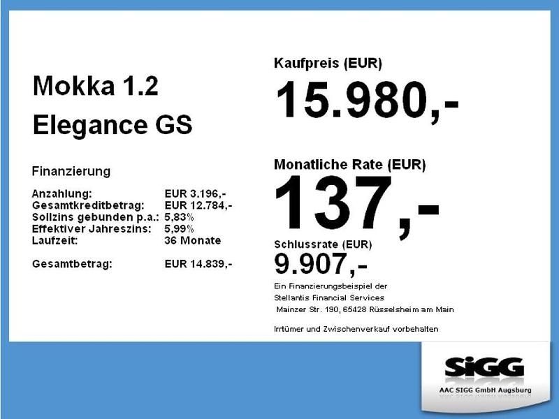 Gebraucht Opel Mokka Elegance 101 PS (74 kW) 2023 Weiss (metallic) SUV