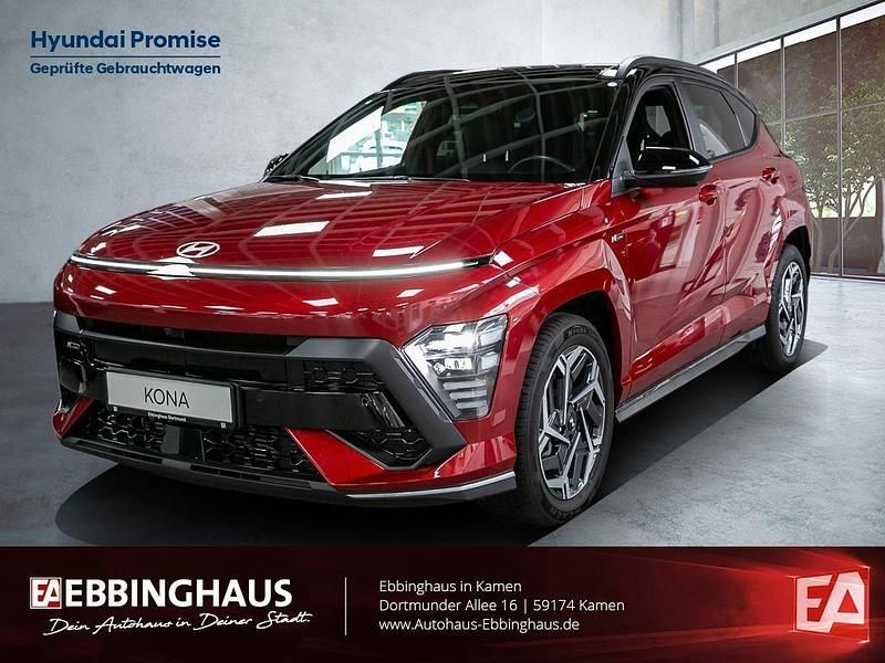 Rot Gebraucht 2024 Hyundai Kona N Line SUV | 33.890 € (Teuer) - Bild 1/4