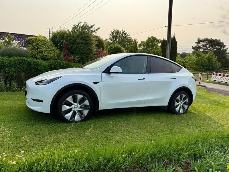 Weiß Gebraucht 2023 Tesla Model Y Long Range SUV | 35.500 € (Superpreis) - Bild 1/4