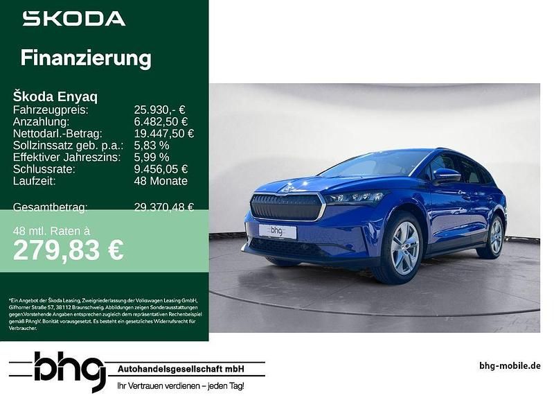 Energyblau Gebraucht 2022 Skoda Enyaq iV SUV | 25.930 € (Guter Preis) - Bild 1/4
