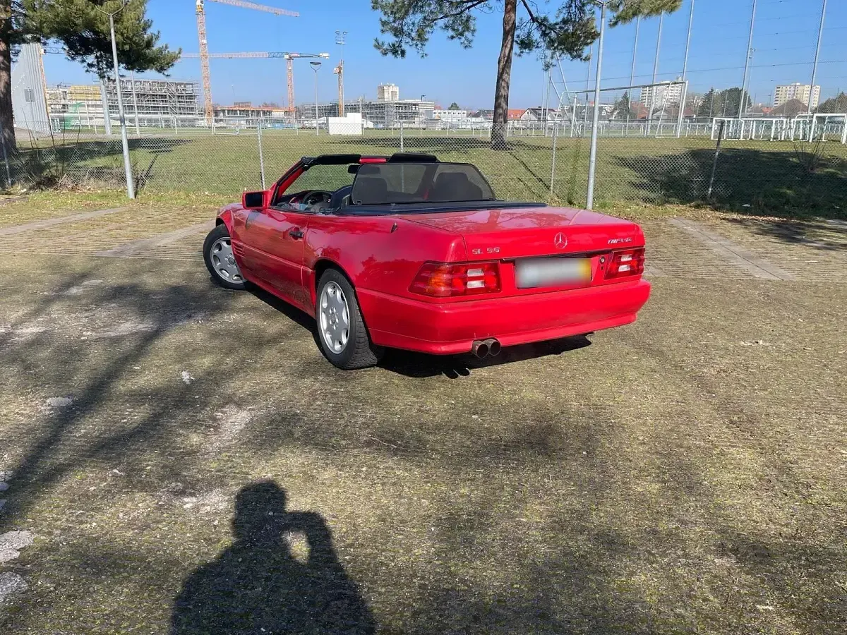 Gebraucht Mercedes SL500 326 PS (239 kW) 1991 Rot Cabrio