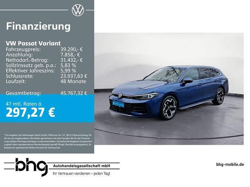 Gebraucht VW Passat R-line 150 PS (110 kW) 2025 Reef blue metallic Kombi