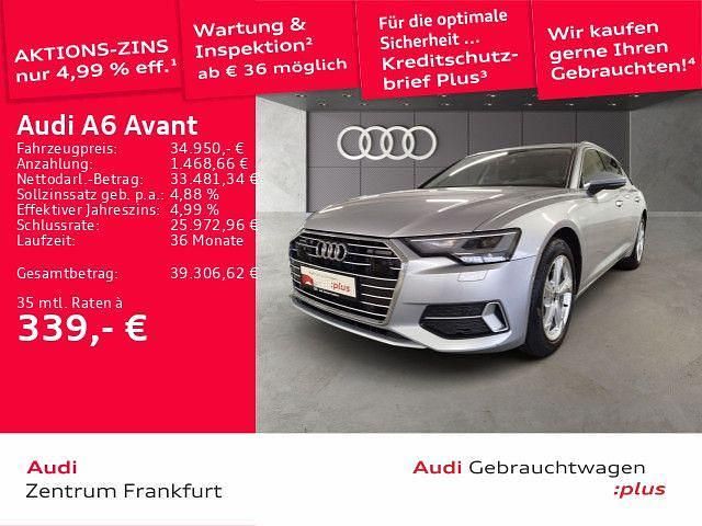 Florettsilber metallic Gebraucht 2023 Audi A6 Sport Kombi | 34.950 € (Superpreis) - Bild 1/3