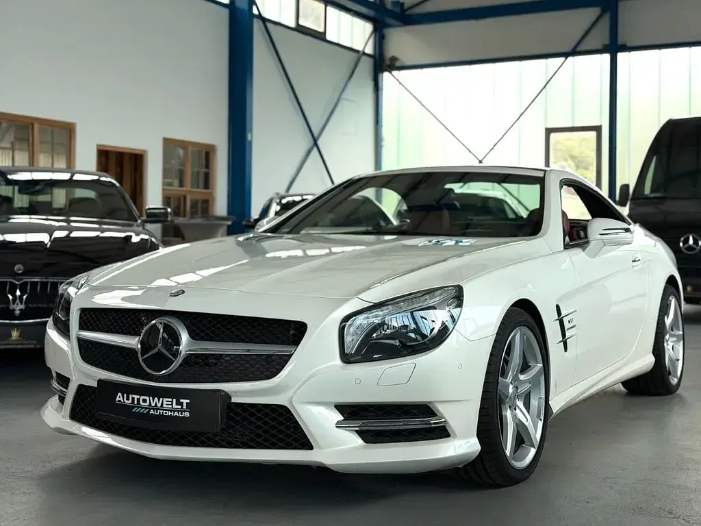 Gebraucht Mercedes SL500 AMG 455 PS (334 kW) 2015 Weiß Cabrio