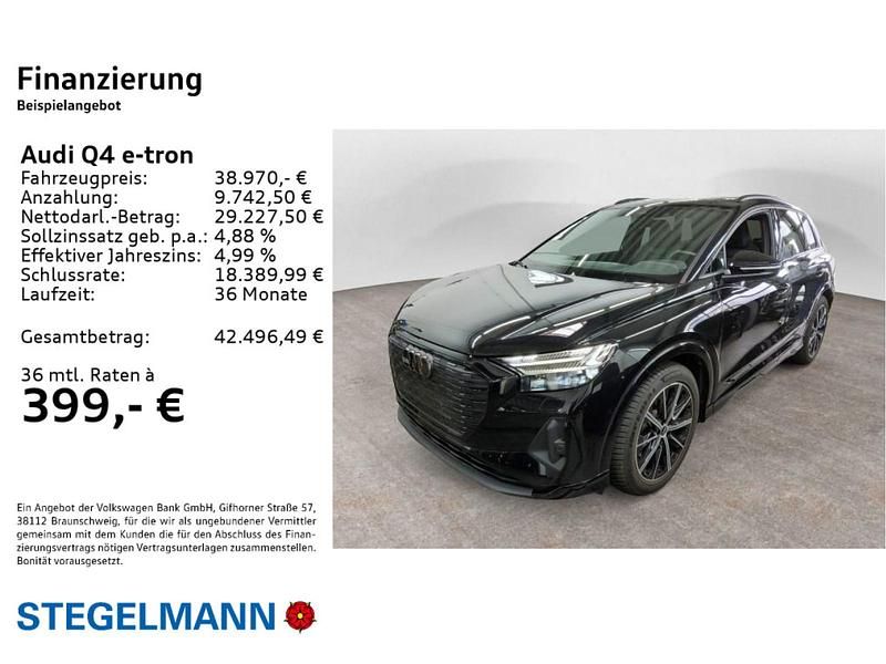 Gebraucht Audi Q4 e-tron S-Line 210 kW (286 PS) 2024 Schwarz SUV