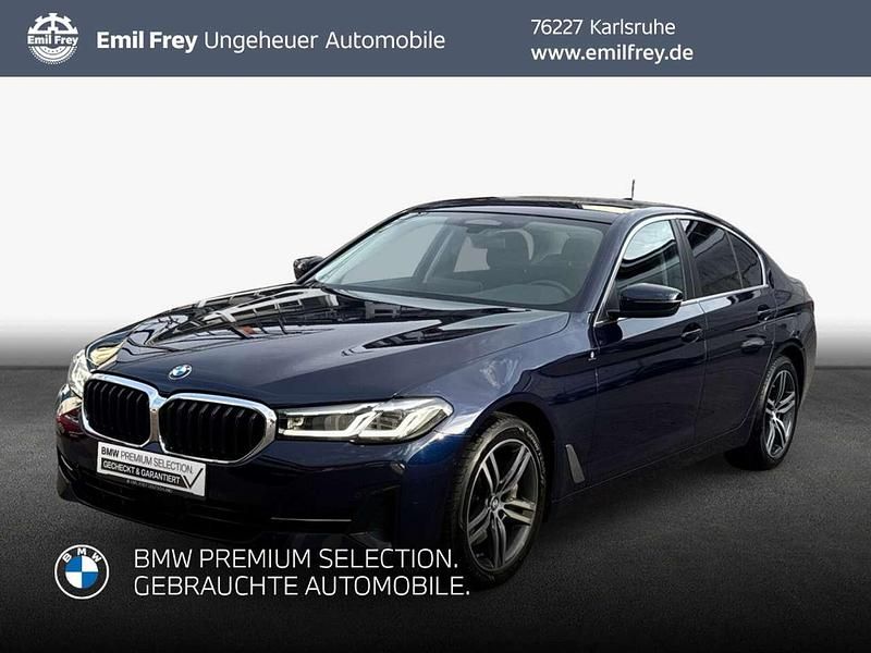 Blau Gebraucht 2022 BMW 530 Sport Line Limousine | 37.890 € (Fairer Preis) - Bild 1/3