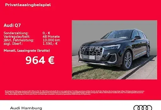 Neu Audi Q7 Ambiente 394 PS (289 kW) 2025 Schwarz SUV