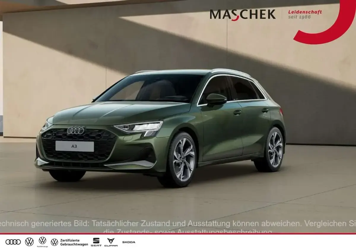 Second-hand Audi A3 Advanced Plus 116 CP (85 kW) 2025 Verde Berlinǎ