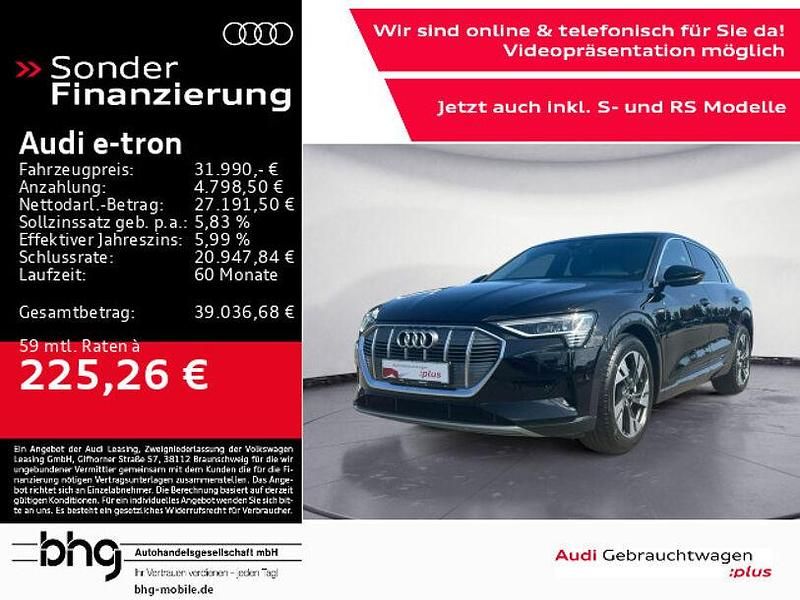 Brillantschwarz Gebraucht 2022 Audi e-tron Advanced Plus SUV | 31.990 € (Fairer Preis) - Bild 1/4