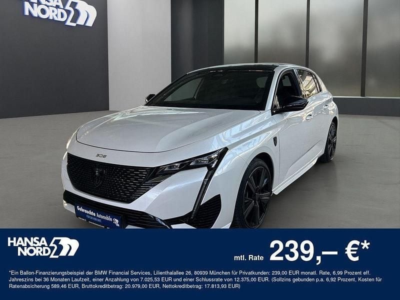 Weiß Gebraucht 2022 Peugeot 308 GT Limousine | 24.250 € (Fairer Preis) - Bild 1/4
