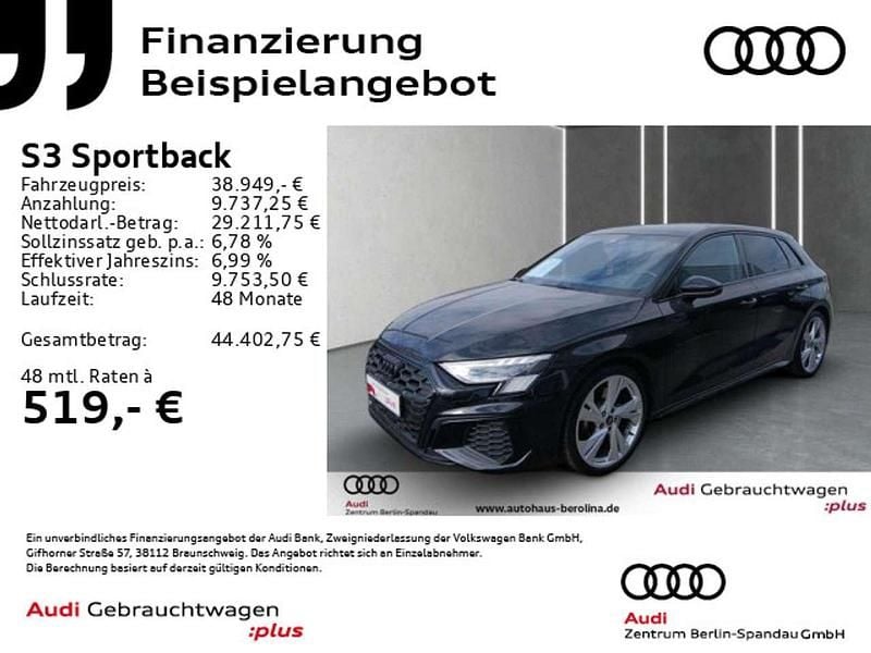 Gebraucht Audi S3 310 PS (228 kW) 2024 Schwarz Limousine