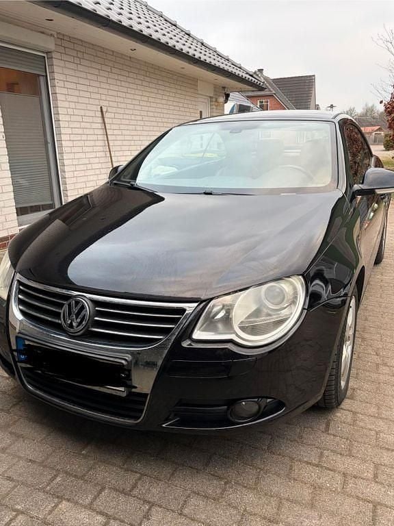 Schwarz Gebraucht 2008 VW Eos Edition Cabrio | 2.990 € (Guter Preis) - Bild 1/4