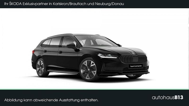Schwarz Neu 2025 Skoda Superb SportLine Kombi | 52.690 € (Fairer Preis) - Bild 1/4