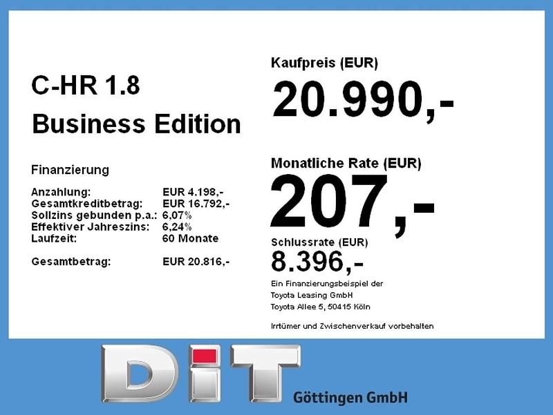 Gebraucht Toyota C-HR Business Edition 122 PS (89 kW) 2022 Dunkelamethyst metallic SUV