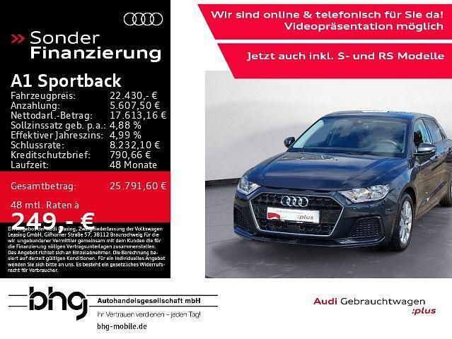 Grau Gebraucht 2024 Audi A1 Sportback Advanced Kleinwagen | 22.430 € (Fairer Preis) - Bild 1/4