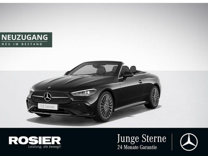 Schwarz / obsidianschwarz (metallic) Gebraucht 2024 Mercedes 200 AMG Cabrio | 60.890 € - Bild 1/4