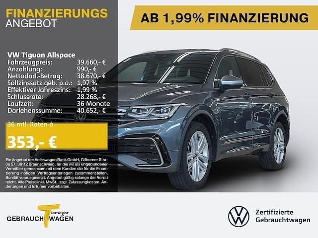 Grau Gebraucht 2023 VW Tiguan Allspace R-line SUV | 40.960 € (Fairer Preis) - Bild 1/4
