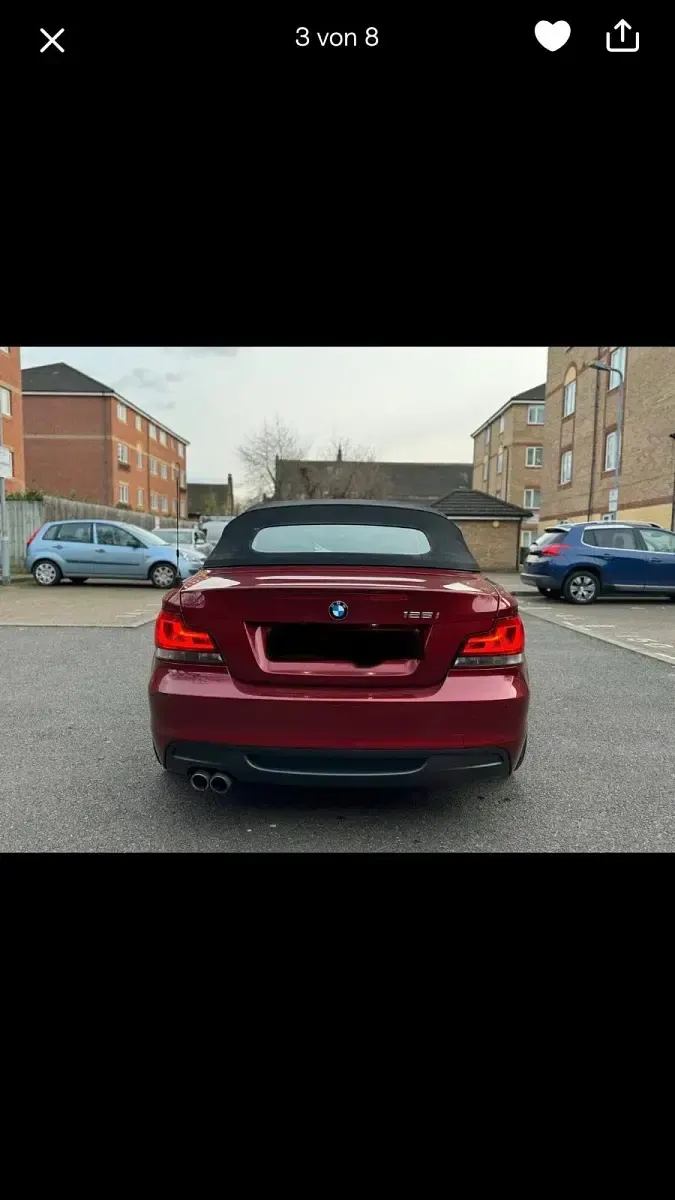 Gebraucht BMW 125 Cabriolet 204 PS (150 kW) 2012 Rot Cabrio