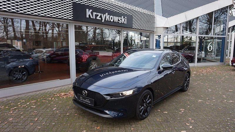 Deep crystal blue Neu 2025 Mazda 3 Limousine | 27.490 € - Bild 1/4