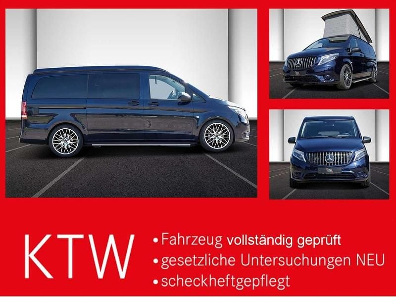 Cavansitblau metallic (metallic) Gebraucht 2021 Mercedes V300 Marco Polo Van / Kleinbus | 59.999 € (Superpreis) - Bild 1/4