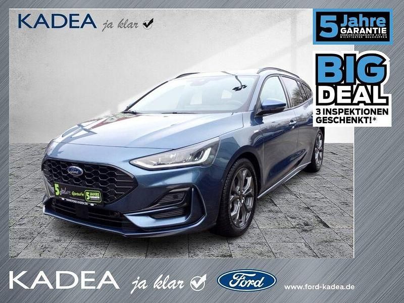 Chromablau metallic Gebraucht 2024 Ford Focus ST-Line X Kombi | 22.480 € (Superpreis) - Bild 1/4