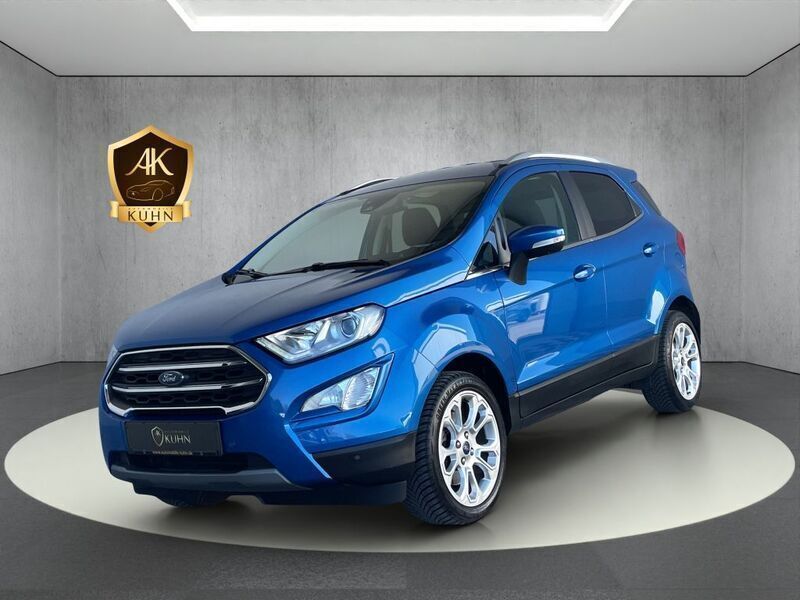 Blau dynamicblau metallic Gebraucht 2020 Ford Ecosport Titanium SUV | 13.480 € (Superpreis) - Bild 1/2