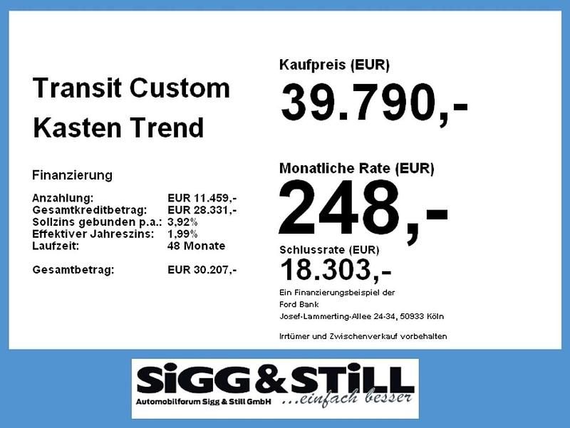 Neu Ford Transit Custom Trend 136 PS (100 kW) 2026 Blazer blue Van / Kleinbus