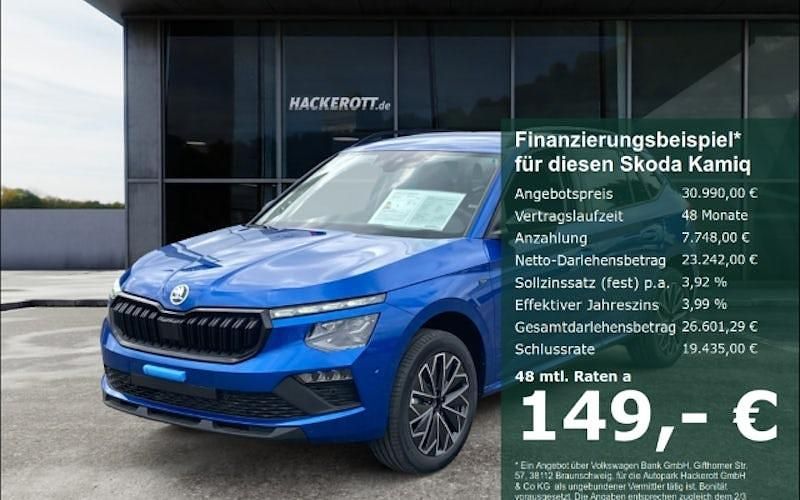 Schwarz Neu 2025 Skoda Kamiq Tour SUV | 30.990 € (Etwas zu teuer) - Bild 1/4