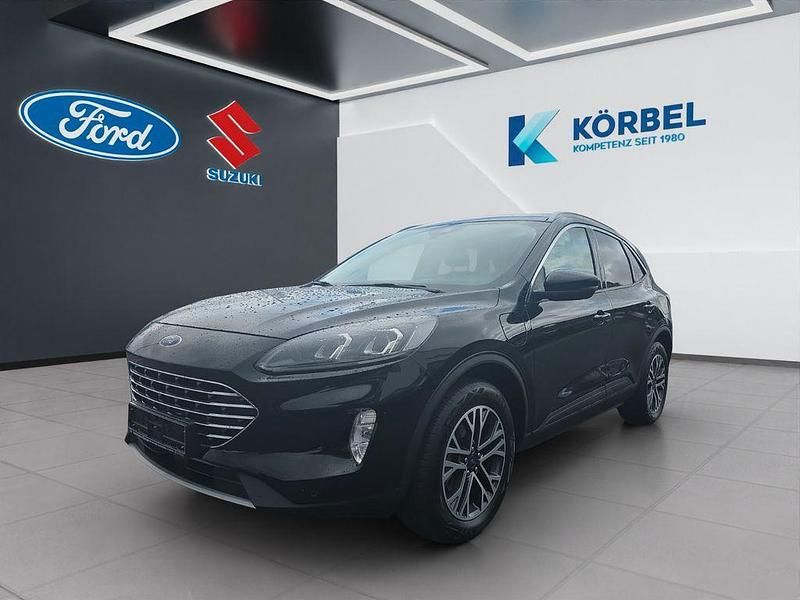 Obsidianschwarz metallic Gebraucht 2022 Ford Kuga Titanium X SUV | 25.870 € (Fairer Preis) - Bild 1/3