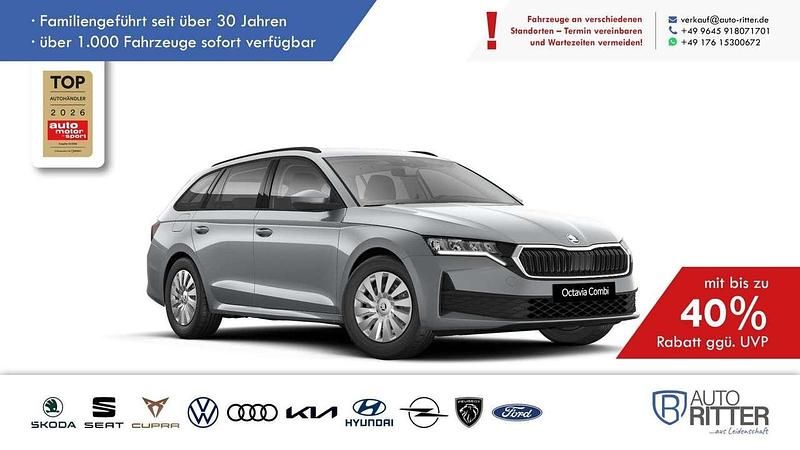 Neu Skoda Octavia Essence 116 PS (85 kW) 2026 Smokey diamond silber .../silb Kombi