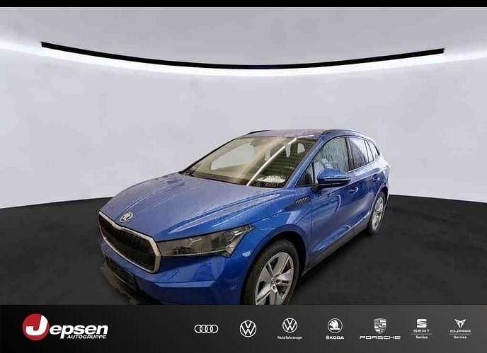 Raceblau metallic Gebraucht 2021 Skoda Enyaq iV Loft SUV | 24.470 € (Superpreis) - Bild 1/4