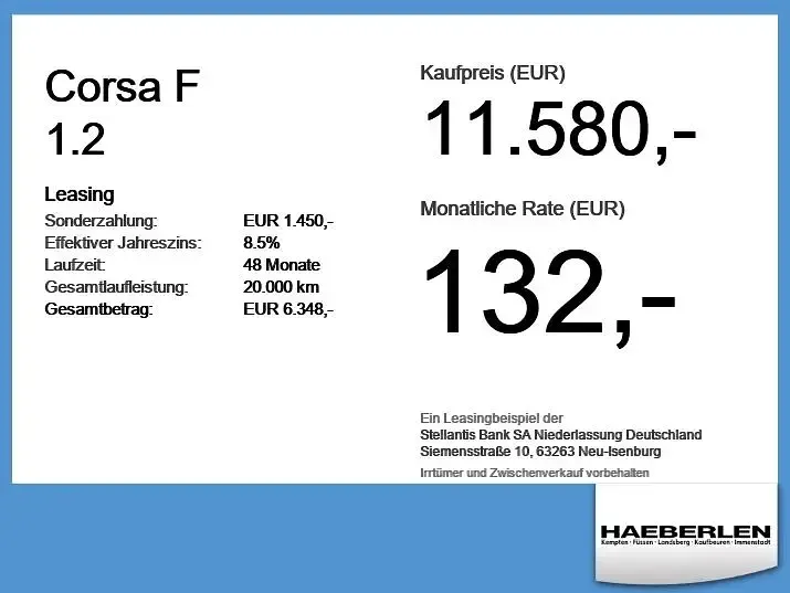 Gebraucht Opel Corsa Edition 75 PS (55 kW) 2023 Kristall (metallic) Kleinwagen