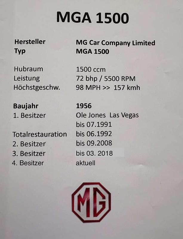 Grün Gebraucht 1959 MG MGA Cabrio | 38.500 € - Bild 1/4