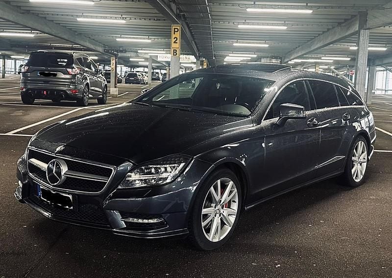 Grau Gebraucht 2013 Mercedes CLS350 AMG line Kombi | 18.999 € (Superpreis) - Bild 1/4