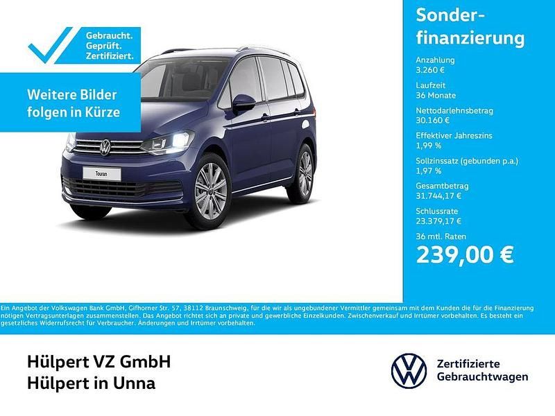 Atlantik blue metallic Gebraucht 2024 VW Touran Move Van / Kleinbus | 33.420 € (Guter Preis) - Bild 1/4