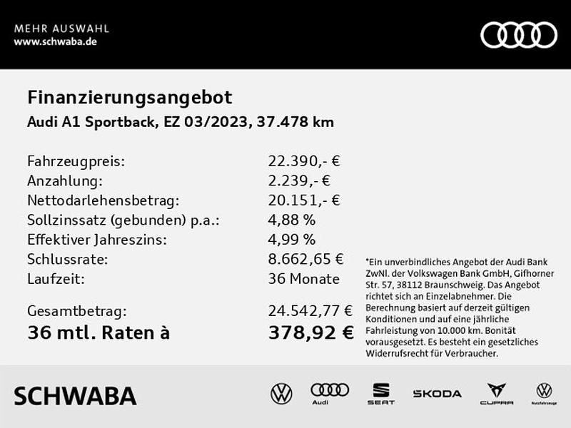 Usata Audi A1 110 CV (80 kW) 2023 Grigio SUV